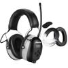 PROHEAR 027 AM FM Radio Headphones with Digital Display Foam Ear Pads view 1