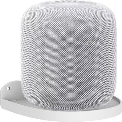 ZahoTse For Apple Homepod 1/Homepod 2 Holder, Apple Homepod Wall Mount Stand, Homepod 2 Holder Accessories with Integrated Cable Management, Smart Home Speaker Accessories Rack (White, JT01), 2 Pieces