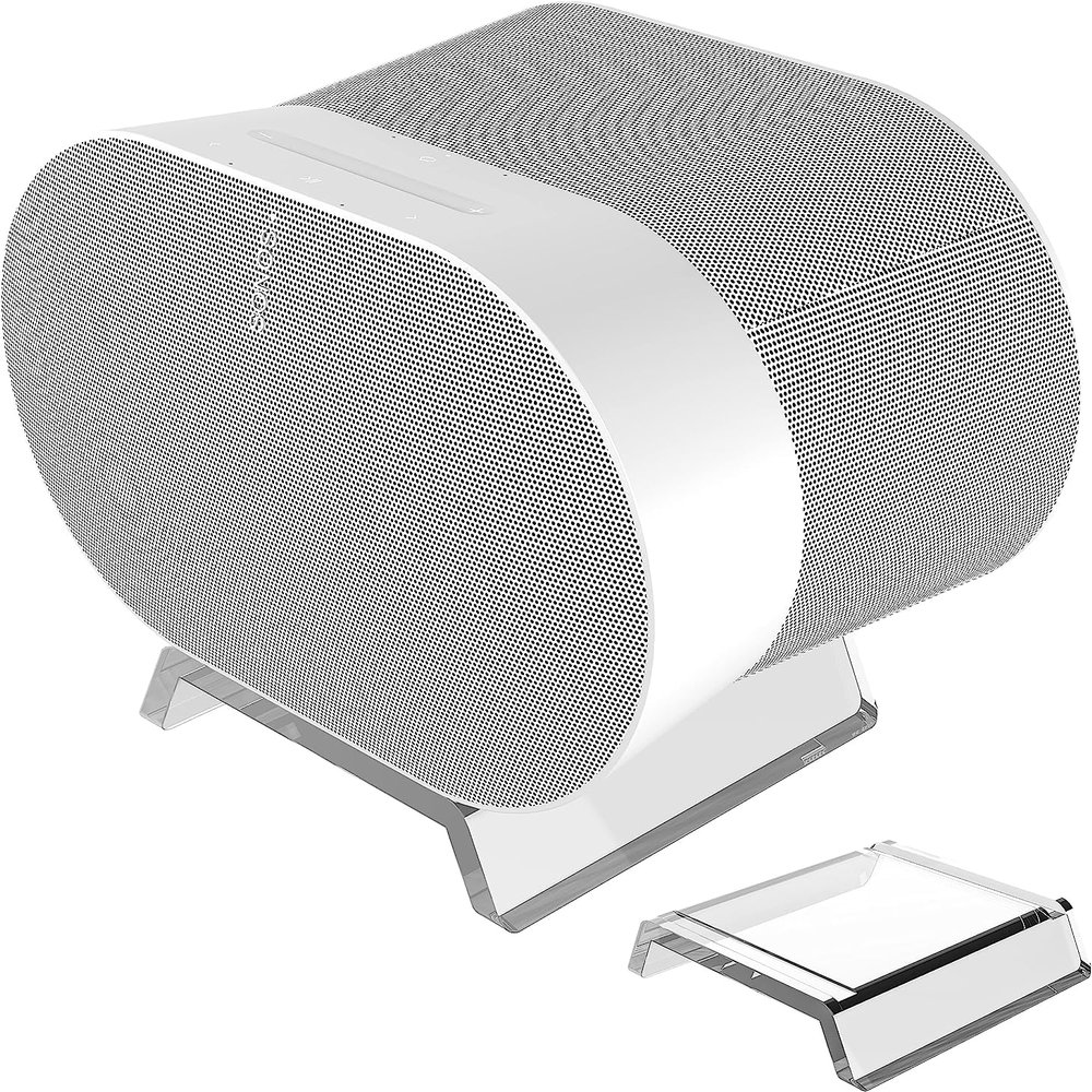 ZahoTse For Sonos Era 300 Holder Sonos Era 300 Wall Mount Stand Holder Accessories with Integrated Cable Management, Smart Home Speaker Accessory Rack (Transparent, JT01) 2 Pieces