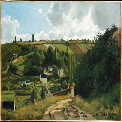 Jalais Hill, Pontoise : 1867 : Camille Pissarro : Archival Quality Art Print