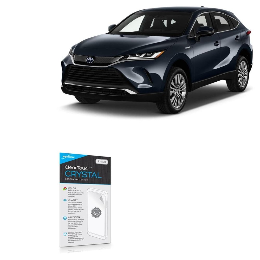 BoxWave Screen Protector Compatible with Toyota 2023 Venza (12.3 in) - ClearTouch Crystal (2-Pack), HD Film Skin - Shields from Scratches