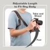 4J LEDR Leather Camera Harness for One Camera,Single Leather Camera Strap for Photographers,Camera Shoulder Strap Camera Harness for Photographers Quick Release Gear DSLR,BROWN view 4