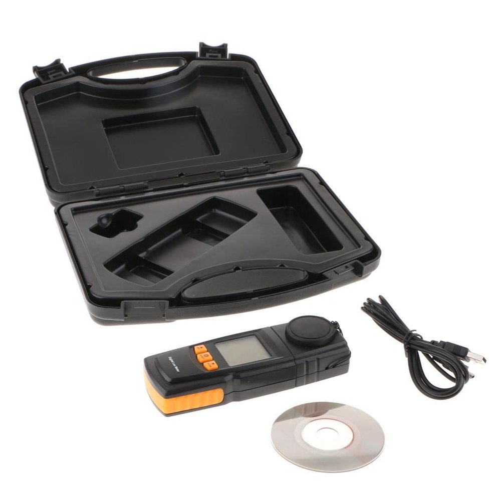 Luzhengyang 200,000 Lux GM1020 Digital Light Lux Meter Luminometer Photometer Luxmeter with