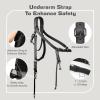4J LEDR Leather Camera Strap,Shoulder Camera Strap for 1 or 2 Camera,Dual Camera Harness for Photographers,Multi Camera Gear for Dslr/Slr Strap,Camera Harness Camera Sling Strap Single or Dual,Black view 3
