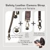 4J LEDR Leather Dual Camera Harness for Photographers, Multi Camera Gear for Dslr/Slr Strap, Brown view 4