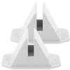Happyyami 2pcs Garden Fence Bases Plastic Fence Stand Holder for Garden Decoration Stable and Easy to Use for Projects and Outdoor Spaces view 1
