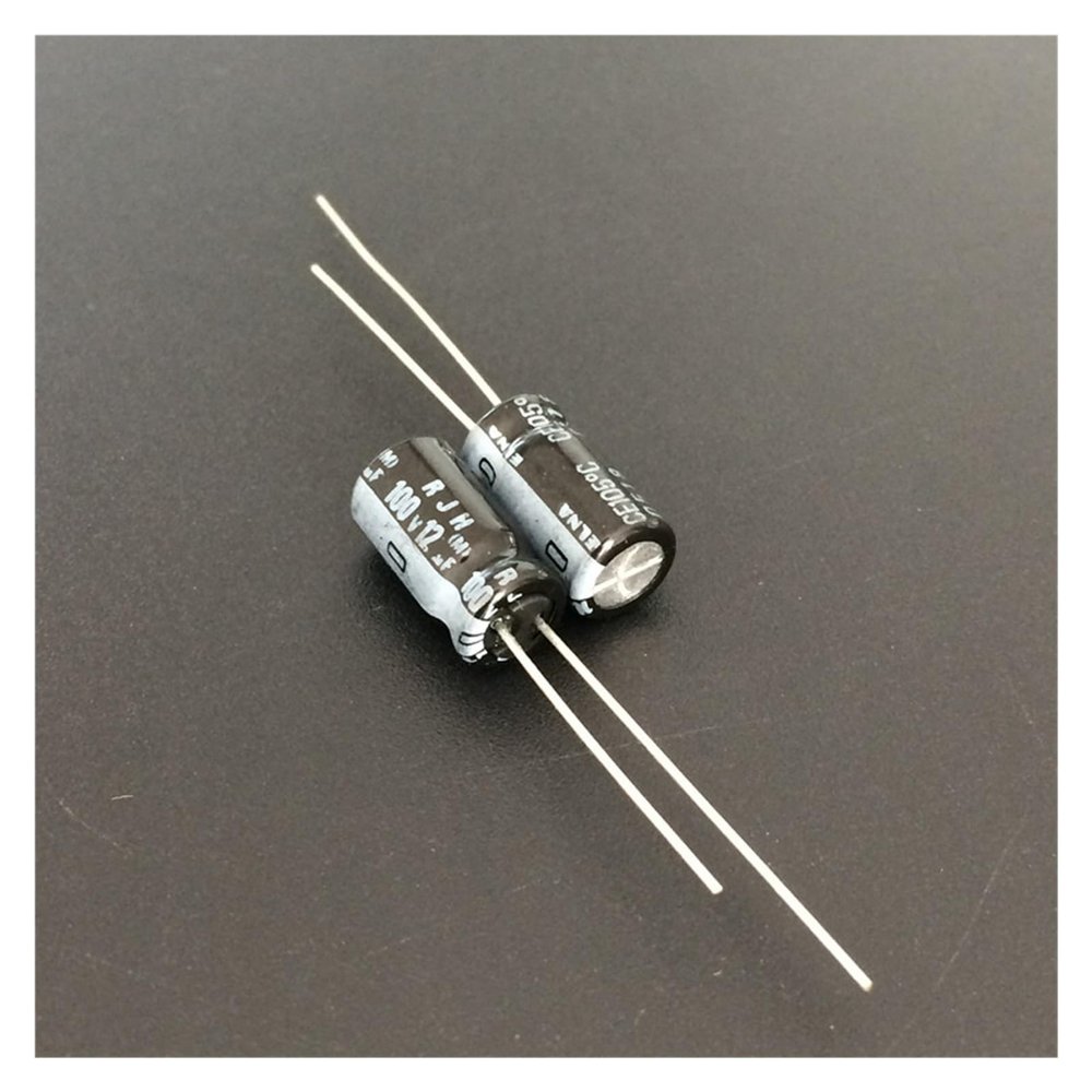 10pcs 12uF 100V Series 6.3x11.5mm Extra Low Impedance 100V12uF Audio Grade Capacitor