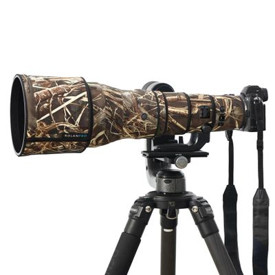 Rolanpro Waterproof Lens Camouflage Cover for Nikon Z 800mm F6.3 VR S - Camouflage Rain Cover Lens Protective Sleeve Easy Installation # 9