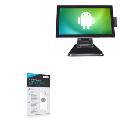 BoxWave Screen Protector Compatible with TEAMSable Android POS System (15 in) - ClearTouch Crystal (2-Pack), HD Film Skin - Shields from Scratches
