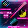 Lewtemi 300 Pcs Fiber Optic Wands Bulk Light up Glow Stick Fiber Optic Sticks Glow in The Dark Party Supplies LED Colorful Flashing Wands for Wedding Party Favors(Bright Color) view 2