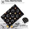 Case for iPad 10.2 9th / 8th / 7th Gen (2021/2020/2019 Model) 10.2 Inch, iPad Air 3 Case/10.5 Inch Pro, Multi-Angle Smart Stand Cover Auto Sleep/WakeCute Dog Paw Prints Gold White view 4