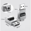 YSJJZRL USB Male/Female to 5 Way Screw Terminal Solderless Block Adapter DIY Shield Terminals USB Converte (2 Pcs-Male+Female) view 2