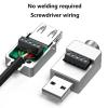 YSJJZRL USB Male/Female to 5 Way Screw Terminal Solderless Block Adapter DIY Shield Terminals USB Converte (2 Pcs-Male+Female) view 3