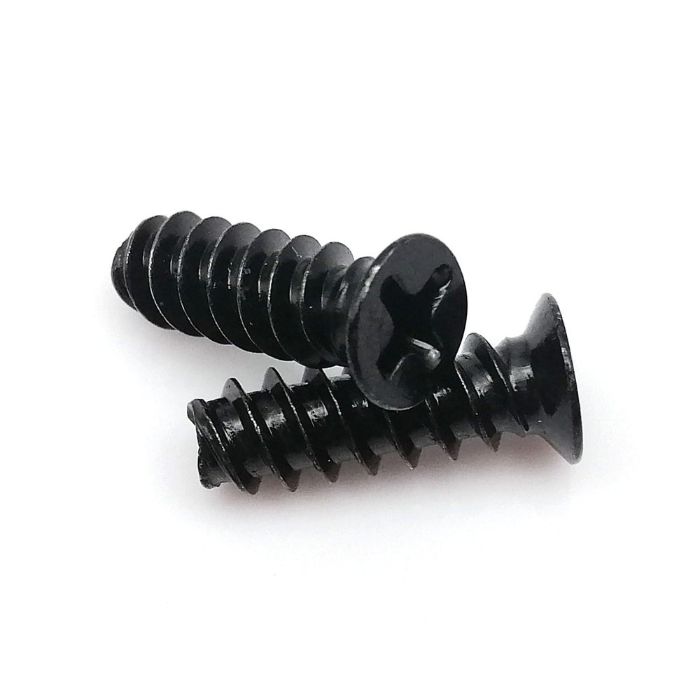 UAMOU 50X M4 M5 L= 8-15mm Cross Phillips Countersunk Head Screw Bolt for PC Case Cooling Fan Heat Dissipation Fix Mount DIY Computer A Cheerfully (Color : Black, Size : M5x15mm)