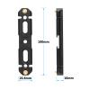 CAMVATE NATO Safety Rail with Cold Shoe & 1/4"-20 Accessory Mount (3.9") - 3419 view 2