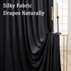 15ft x 10ft Wrinkle Free Black Red Yellow Backdrop Curtains for Parties, 6 Panels 2.5ftx10ft Photo Backdrop Drapes for Christmas Birthday Party Background view 4