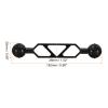 PATIKIL 6" Double Ball Extension Arm, 2 Pack Aluminum Alloy Ball Head Arm Underwater Lighting System Connector for Strobe Video Light, Black view 2