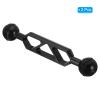 PATIKIL 6" Double Ball Extension Arm, 2 Pack Aluminum Alloy Ball Head Arm Underwater Lighting System Connector for Strobe Video Light, Black view 3