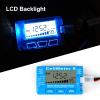 LCD Digital Battery Capacity Checker RC CellMeter8 Balance Arrester2-8S 4-8S Servo LiPo Li-lon Steering Gear NiMH Battery Tester (Color : Blue) view 2