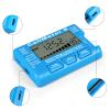 LCD Digital Battery Capacity Checker RC CellMeter8 Balance Arrester2-8S 4-8S Servo LiPo Li-lon Steering Gear NiMH Battery Tester (Color : Blue) view 4