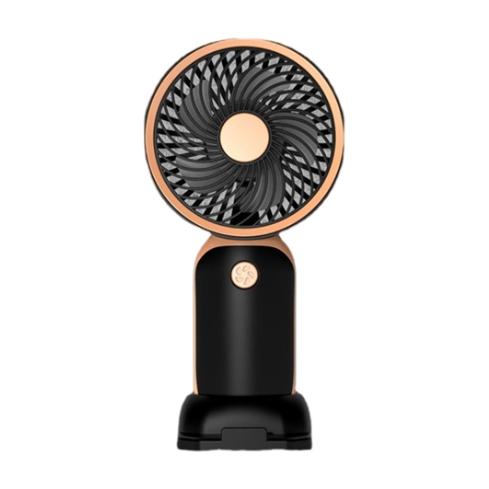 Qianly Mini Handheld Fan USB Fan Desk Fan for Traveling Outdoor Compact Fan Makeup Personal Fan for Backpacking Indoor Outdoor, black