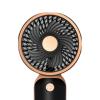 Qianly Mini Handheld Fan USB Fan Desk Fan for Traveling Outdoor Compact Fan Makeup Personal Fan for Backpacking Indoor Outdoor, black view 4