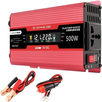 Sine Wave Inverter Charger 500w1200w2000w Power Inverter 12V24V to 110V120V Modified Sine Wave Car Inverter for Motorhomes,Boat,Camping,Household, (24Vto110V,500W)