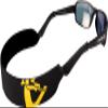Cressi Neo Eyewear Retainer Sunglasses Accessories, Black/Yellow view 1
