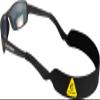 Cressi Neo Eyewear Retainer Sunglasses Accessories, Black/Yellow view 2