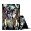 Case for 6.8'' Kindle Paperwhite (11th Generation,2021) & Paperwhite Signature Edition,PU Leather Folio Stand Smart Cover Case for Kindle Paperwhite 2021 E-Reader,Dream Catcher Wolves view 1