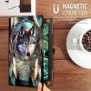 Case for 6.8'' Kindle Paperwhite (11th Generation,2021) & Paperwhite Signature Edition,PU Leather Folio Stand Smart Cover Case for Kindle Paperwhite 2021 E-Reader,Dream Catcher Wolves view 4