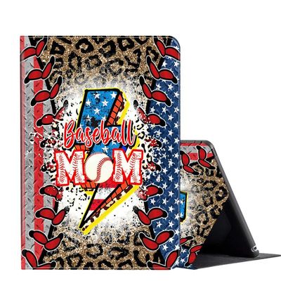 Case for 6.8'' Kindle Paperwhite (11th Generation,2021) & Paperwhite Signature Edition,PU Leather Folio Stand Smart Cover Case for Kindle Paperwhite 2021 E-Reader,Baseball Mom