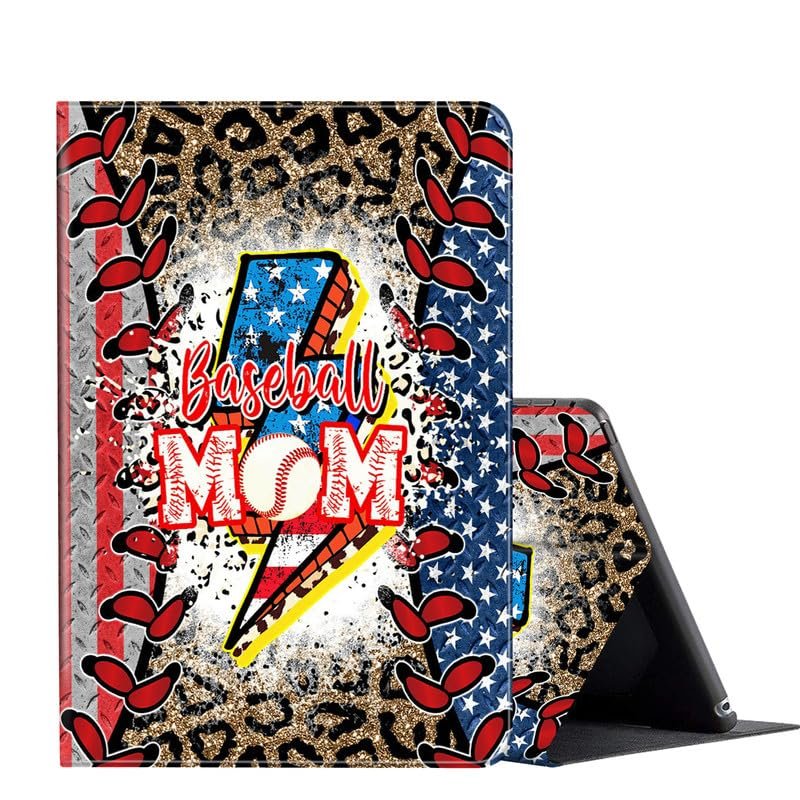 Case for 6.8'' Kindle Paperwhite (11th Generation,2021) & Paperwhite Signature Edition,PU Leather Folio Stand Smart Cover Case for Kindle Paperwhite 2021 E-Reader,Baseball Mom