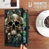Case for 6.8'' Kindle Paperwhite (11th Generation,2021) & Paperwhite Signature Edition,PU Leather Folio Stand Smart Cover Case for Kindle Paperwhite 2021 E-Reader,Skulls Gothic Art view 4