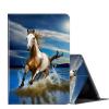 Case for 6.8'' Kindle Paperwhite (11th Generation,2021) & Paperwhite Signature Edition,PU Leather Folio Stand Smart Cover Case for Kindle Paperwhite 2021 E-Reader,Running Horse in Water view 1