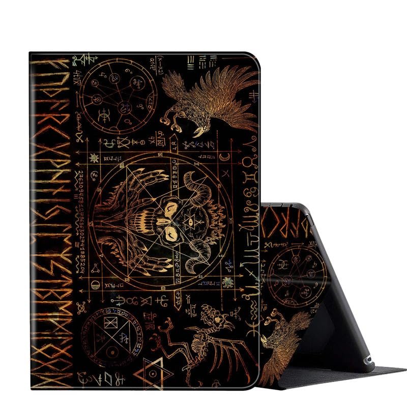 Case for 6.8'' Kindle Paperwhite (11th Generation,2021) & Paperwhite Signature Edition,PU Leather Folio Stand Smart Cover Case for Kindle Paperwhite 2021 E-Reader,Skeleton Magic Ouija Board