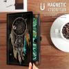 Case for 6.8'' Kindle Paperwhite (11th Generation,2021) & Paperwhite Signature Edition,PU Leather Folio Stand Smart Cover Case for Kindle Paperwhite 2021 E-Reader,Boho Dream Catcher view 4