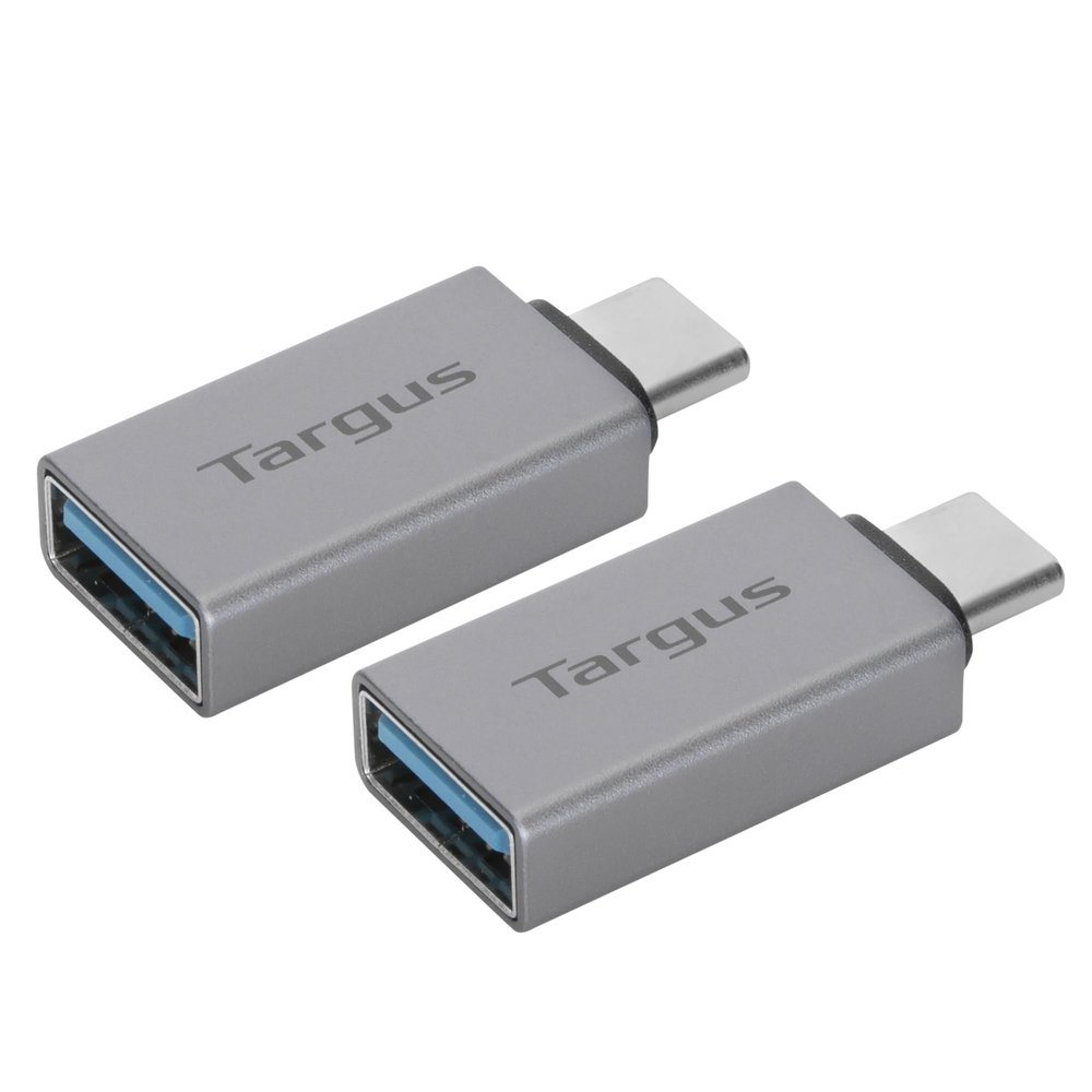 Targus USB-C To USB-A Adapters, Silver, Pack Of 2 Adapters, ACA979GL