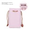 ciciglow Leather Drawstring Pouch, Portable Drawstring Bag Universal Instant Camera Film Printer Storage Organizer 4.5 x 3 x 7.7in () view 4