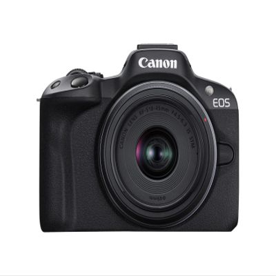 Canon EOS R50 Mirrorless Vlogging Camera (Black) w/RF-S18-45mm F4.5-6.3 is STM Lens