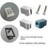 6 Port Keystone Wall Plate (10-Pack), Single Gang Wall Plates for RJ45 Keystone Jack and Modular Inserts, White view 4