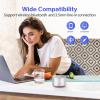 LENRUE Portable Wireless Bluetooth Speaker with Built-in-Mic,Handsfree Call,AUX Line,HD Sound and Bass for iPhone Ipad Android Smartphone and More (Silver) view 3