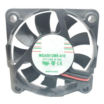 DC12V 0.10A MGA5012MR-A10 5010 5cm 2-Wire Cooling Fan