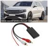 Micro Traders Car Bluetooth 5.0 Audio Adapter 2 RCA Input Wireless Bluetooth AUX Module Adapter Cable for Car Radio Stereo Speaker 25.5cm Length view 2