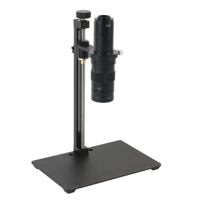 VAKUUM Lab Microscope Slides Aluminum Alloy Video Microscope Camera Stand 50mm Focusing Microscope Parts (Color : with 180x)