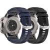 Chofit Intended for Amazfit Falcon Bands for Women&Men Soft Silicone Band Replacement Wristbands Smartwatch Accessories Sport Strap for Amazfit Falcon (Black&NavyBlue) view 1