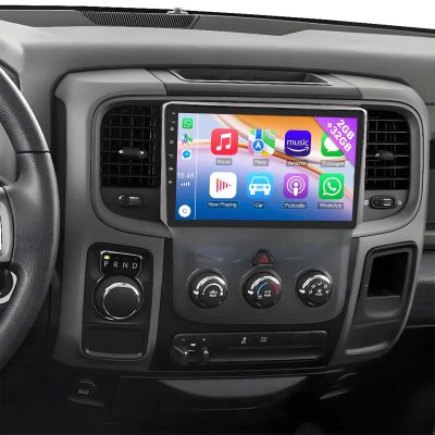 Android 13.0 Double Din Car Stereo - 9 Inch Touch Screen Radio Android Auto CarPlay Audio Multimedia Receiver with GPS Bluetooth Backup Camera for Dodge Ram 2013-2019