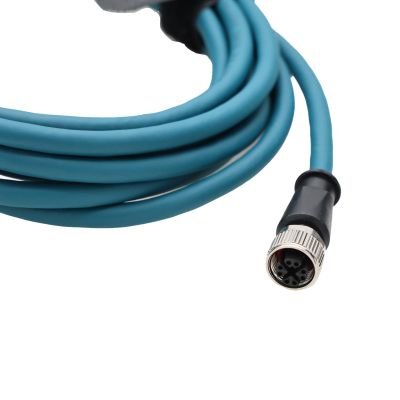 ZBLZGP Waterproof IP67 M12 8 Pin Female X-Code RJ45 Cable for Outdoor Surveillance 3M