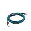 ZBLZGP Waterproof IP67 M12 8 Pin Female X-Code RJ45 Cable for Outdoor Surveillance 3M view 3