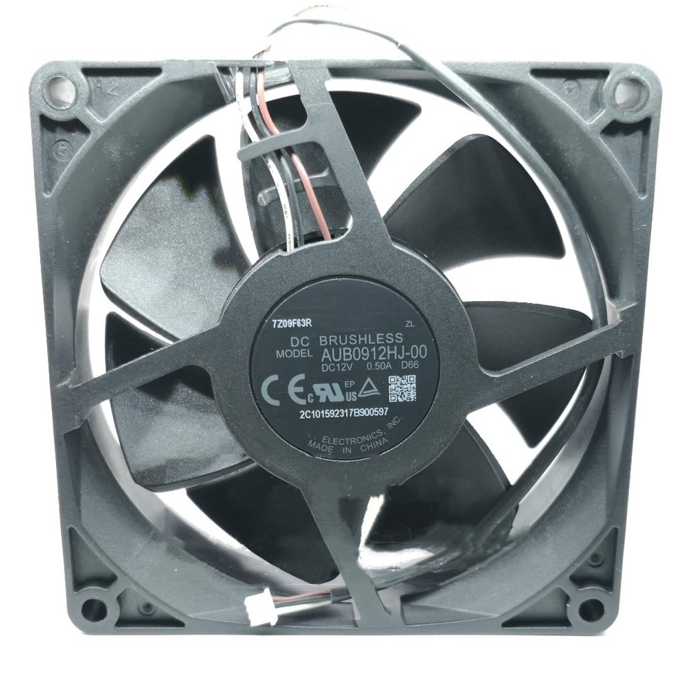 AUB0912HJ-00 92x92x25mm 92mm DC12V 0.50A 3-Wire Projector Silent Cooling Fan